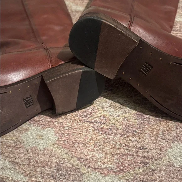 NEW Frye Melissa button 2 tall boots brown 8.5 - Picture 7 of 8